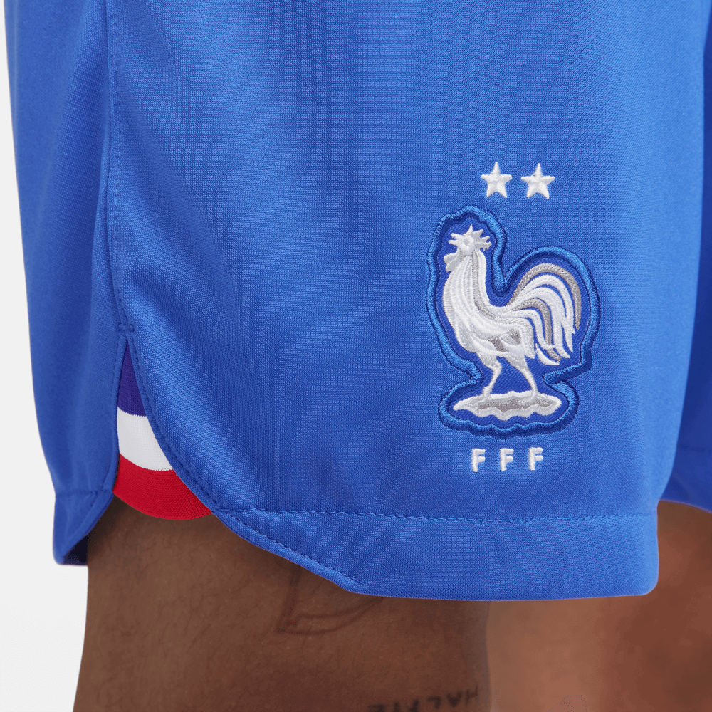 Nike 2022-23 France Away Shorts - Blue (Detail 2)