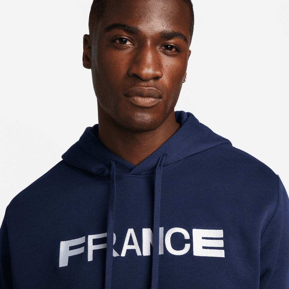 Nike 2022-23 France Fleece Pullover Hoodie (Detail 1)