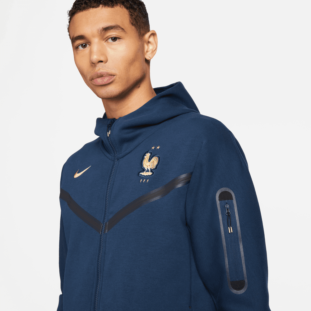 Nike 2022-23 France Full-Zip Tech Fleece Hoodie