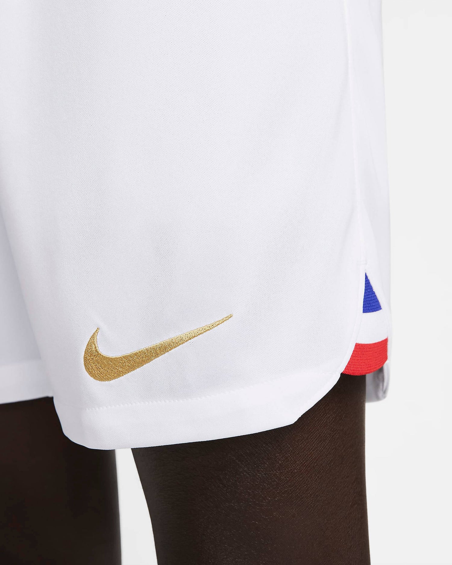 Nike 2022-23 France Home Shorts - White (Detail 2)