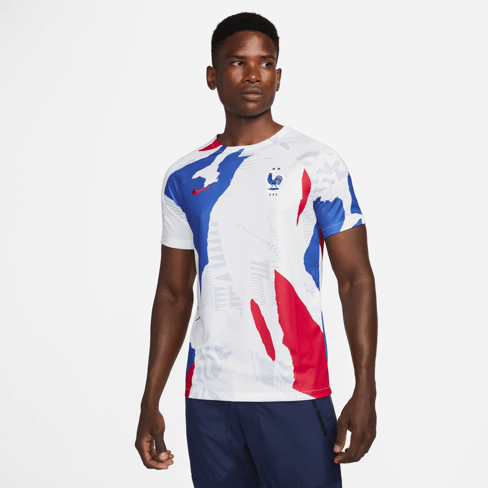 Nike 2022-23 France Pre-Match Jersey (Model - Front)