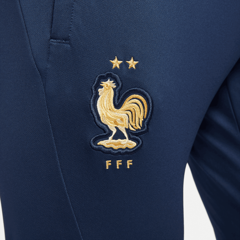 Nike 2022-23 France Strike Pants - Midnight Navy-Gold (Detail 3)