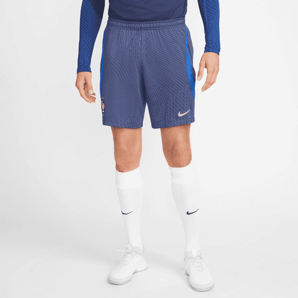 Nike 2022-23 France Strike Shorts - Navy (Model - Front)