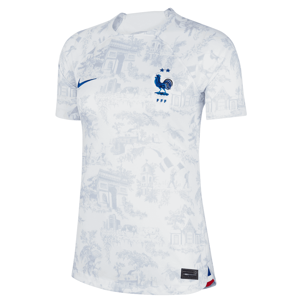 Nike 2022-23 France Women's Away Jersey - White Royal (Front)