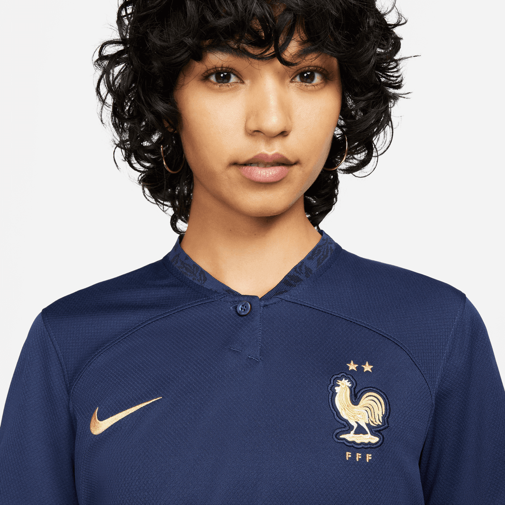 Nike 2022-23 France Women's Home Jersey - Navy (Detail 1)
