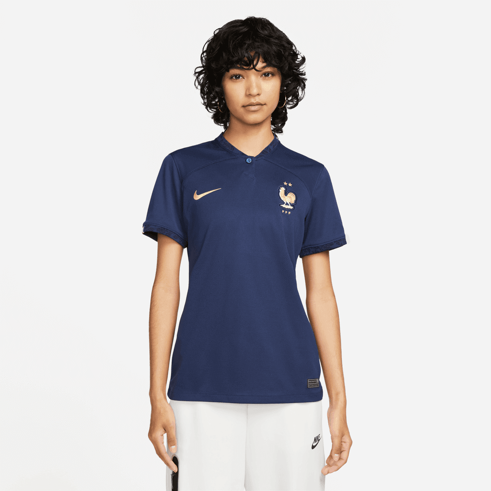 Nike 2022-23 France Women's Home Jersey - Navy (Model - Front)