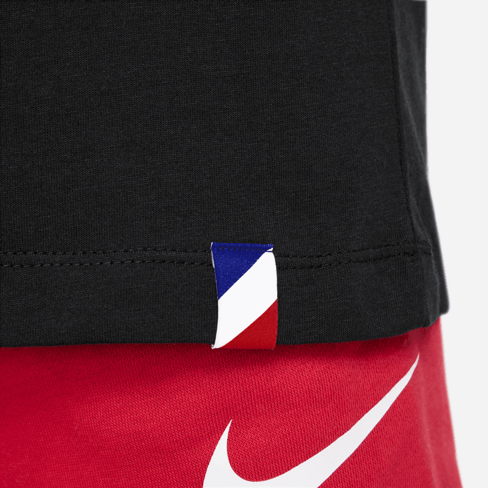 Nike 2022-23 France Youth Mbappe Tee - Black (Detail 2)