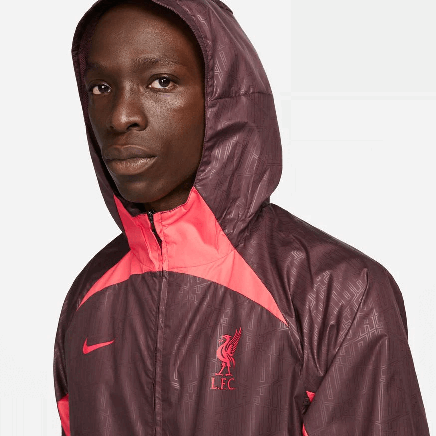 Nike 2022-23 Liverpool AWF Jacket - Burgundy-Siren Red (Detail 1)