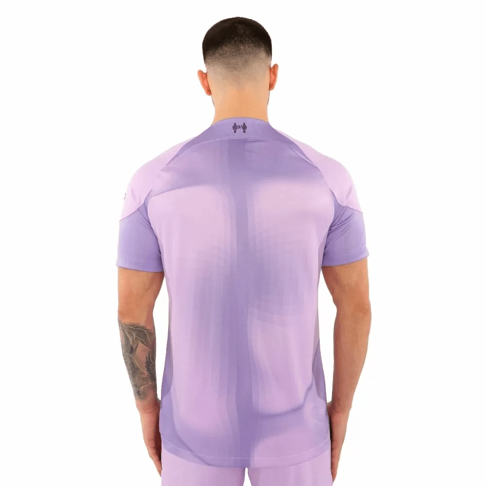 Nike 2022-23 Liverpool Stadium Goalkeeper Jersey - Purple-Black (Model - Back)