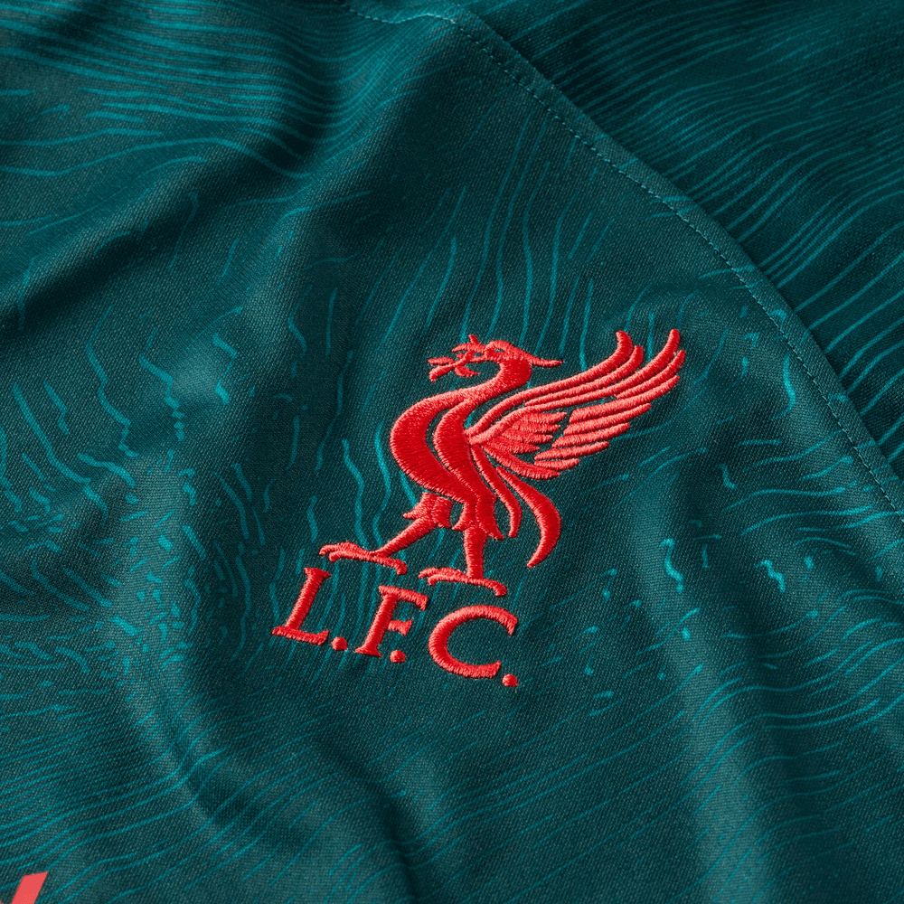 Nike 2022-23 Liverpool Third Jersey - Dark Atomic Teal-Siren Red (Detail 4)