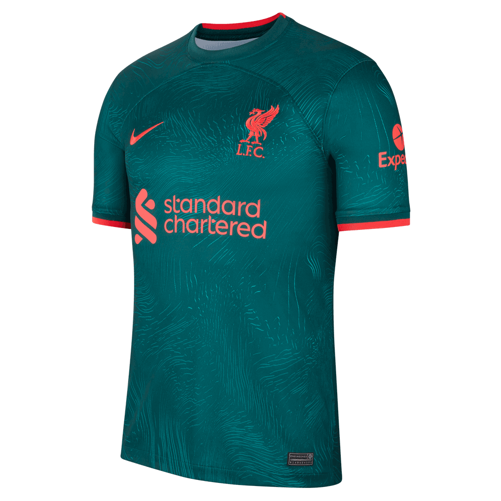 Nike 2022-23 Liverpool Third Jersey - Dark Atomic Teal-Siren Red