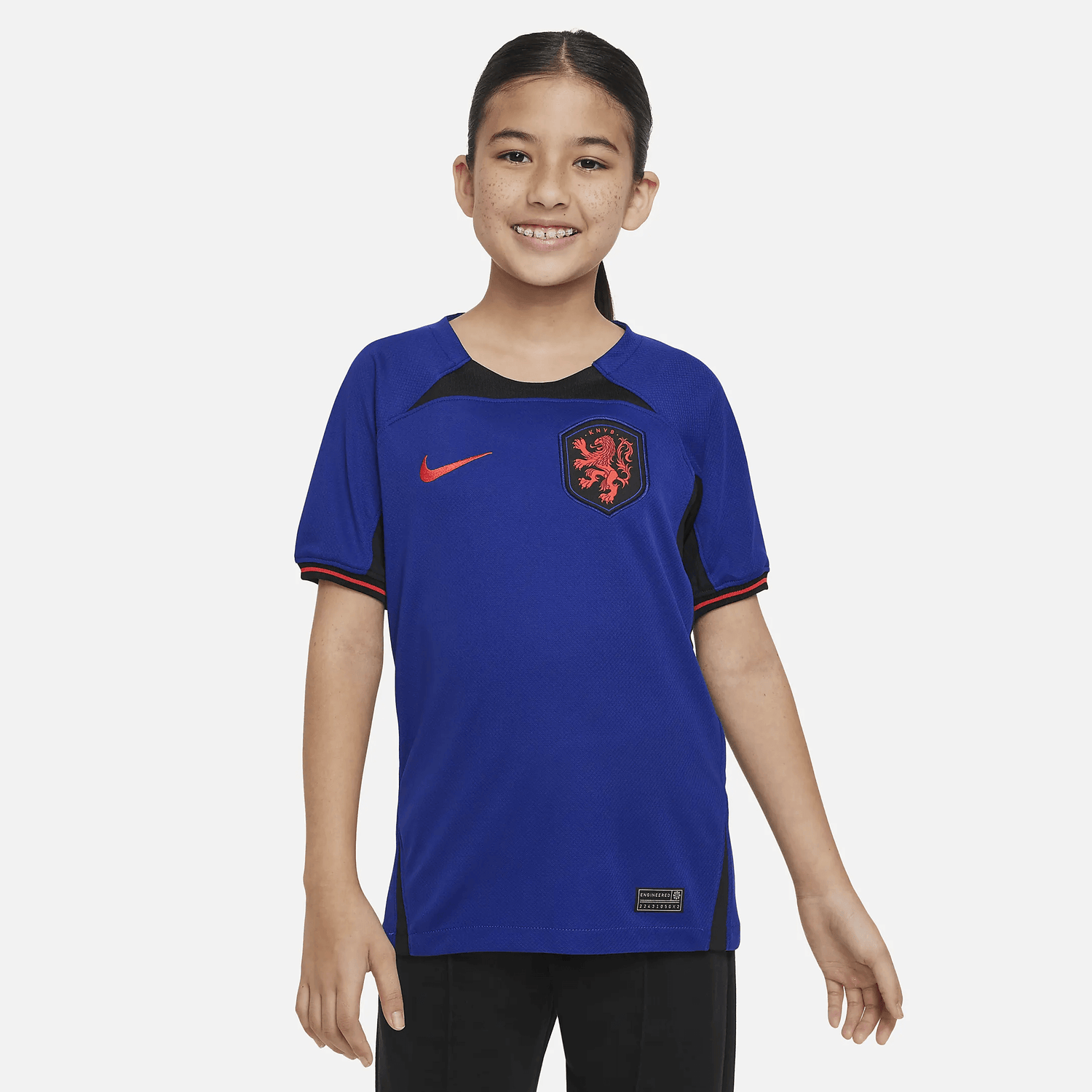 Nike 2022-23 Netherlands Youth Away Jersey (Model - Front)