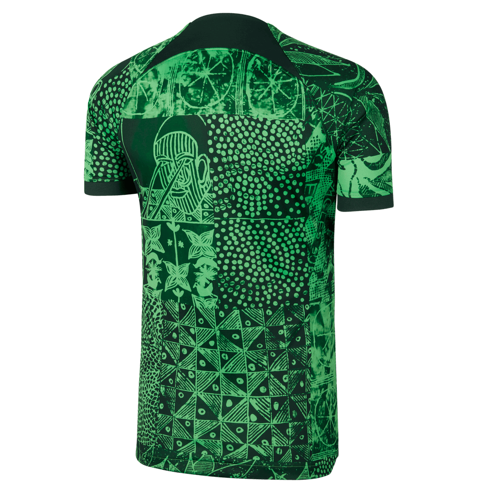 Nike 2022-23 Nigeria Women's Home Jersey - Green Spark-Pine Green (Back)