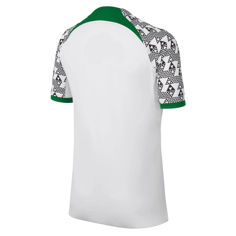 Nike 2022-23 Nigeria Youth Away Jersey - White-Black (Back)