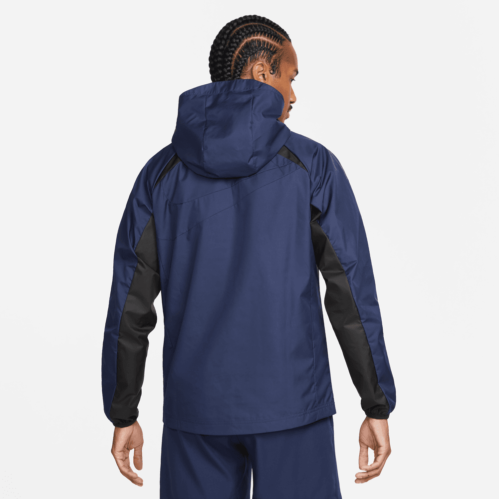 Nike 2022-23 PSG AWF Jacket - Midnight Navy-Black (Model - Back)