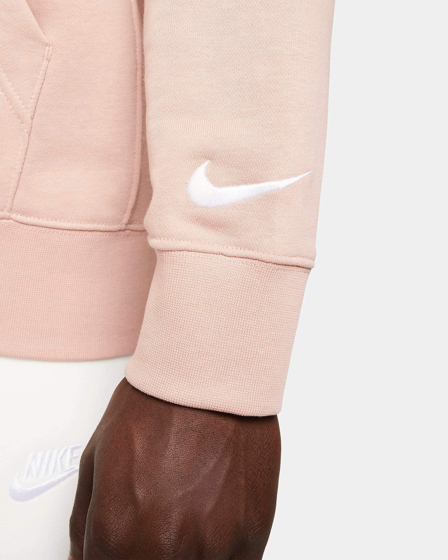 Nike 2022-23 PSG GFA Fleece Hoodie - Rose Whisper-White (Detail 2)