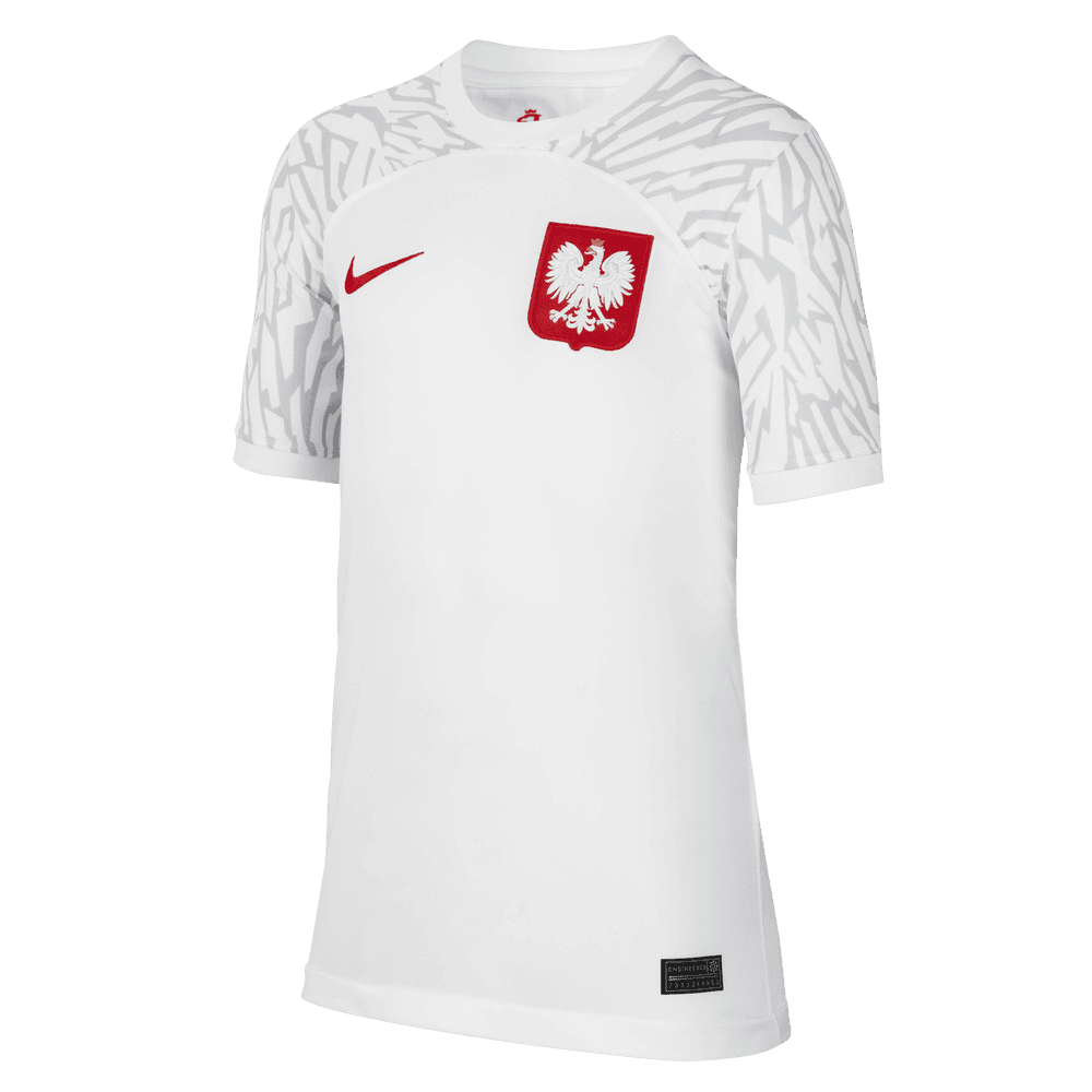 Nike 2022-23 Poland Youth Home Jersey - White