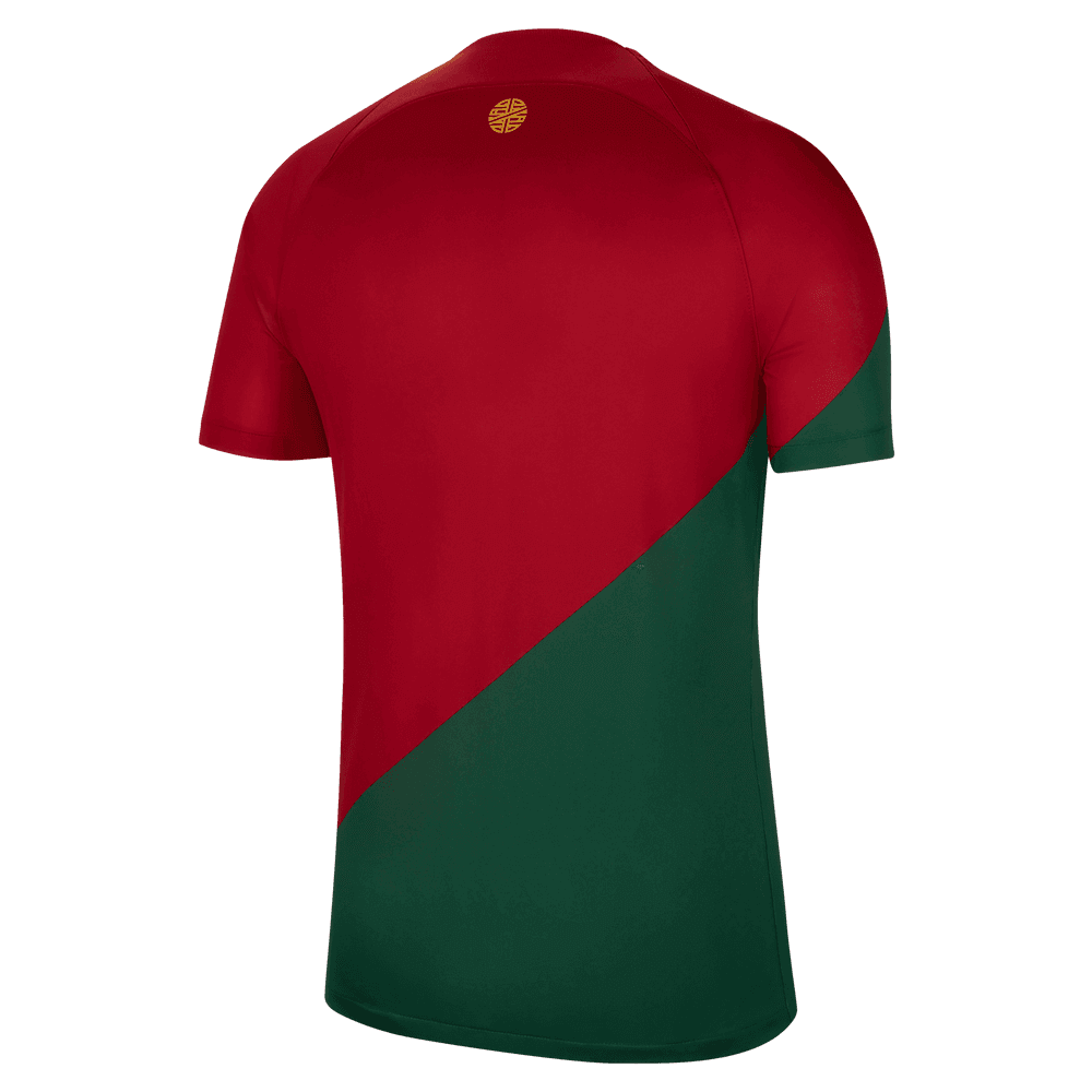 Nike 2022-23 Portugal Home Jersey- Red-Green (Back)