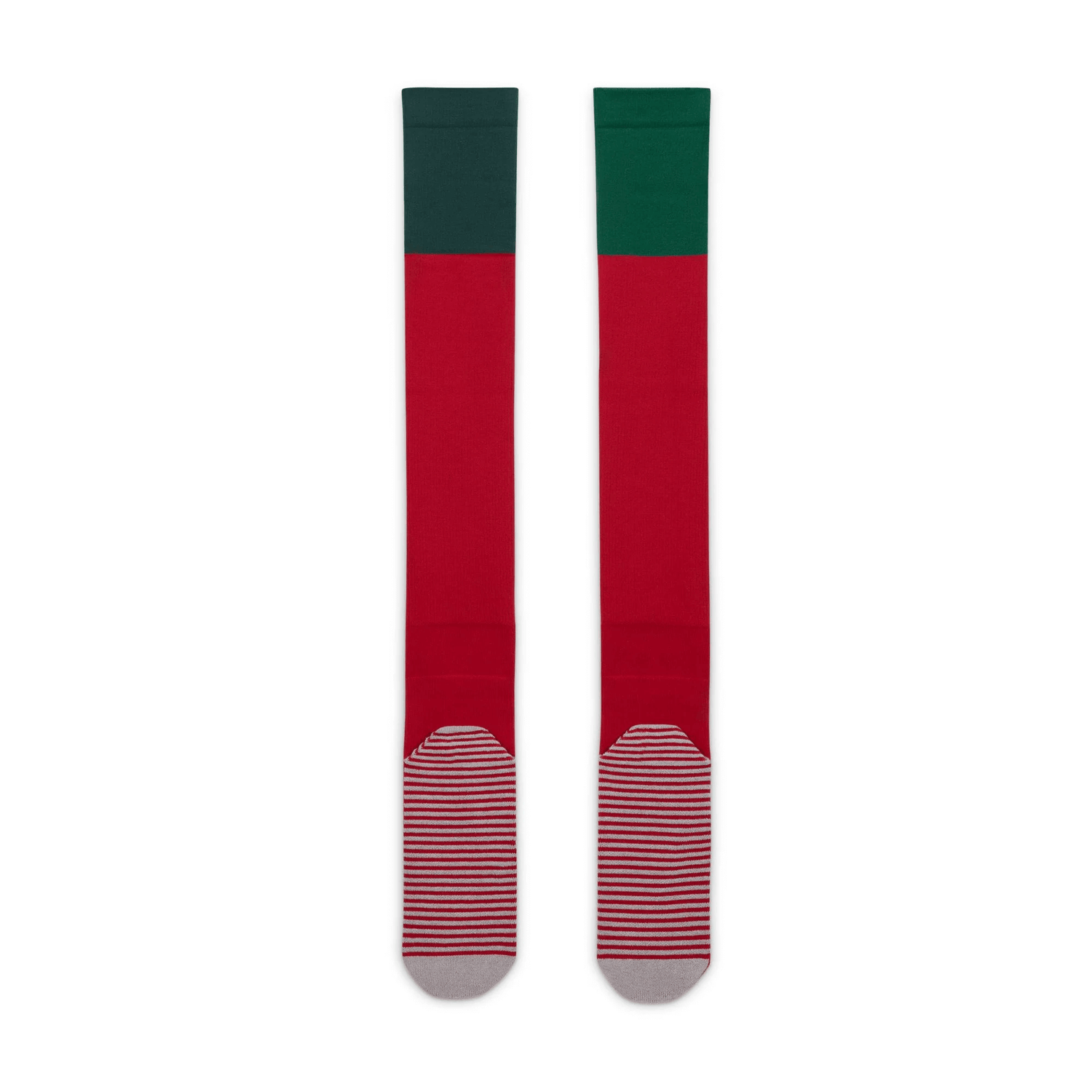 Nike 2022-23 Portugal Strike Home Knee-High Sock - Red - Greed (Pair - Bottom)