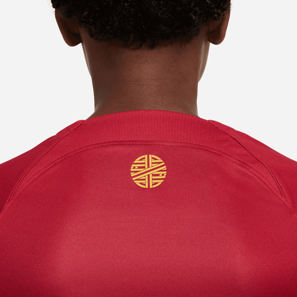 Nike 2022-23 Portugal YOUTH Home Jersey - Red-Green (Detail 2)