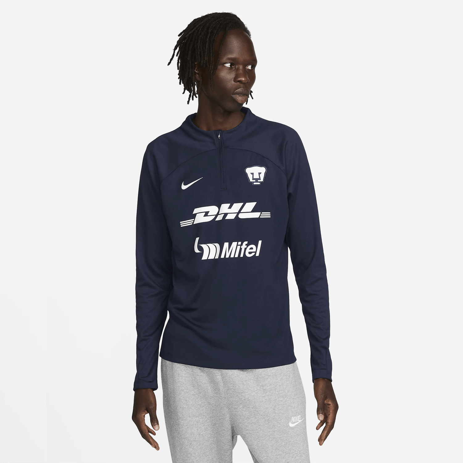 Nike 2022-23 Pumas Academy Pro Top - Navy (Model - Front)