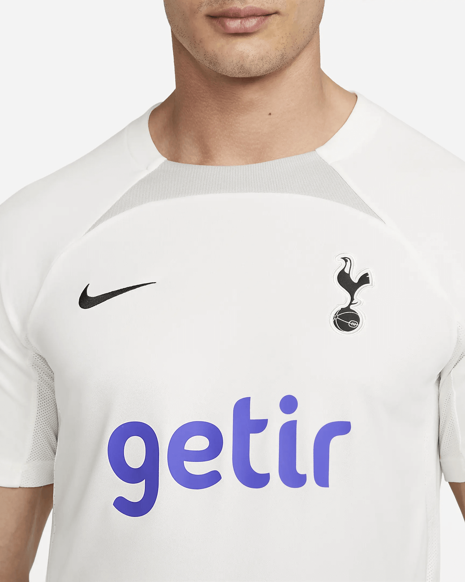 Nike 2022-23 Tottenham Strike Top - White-Black (Detail 1)