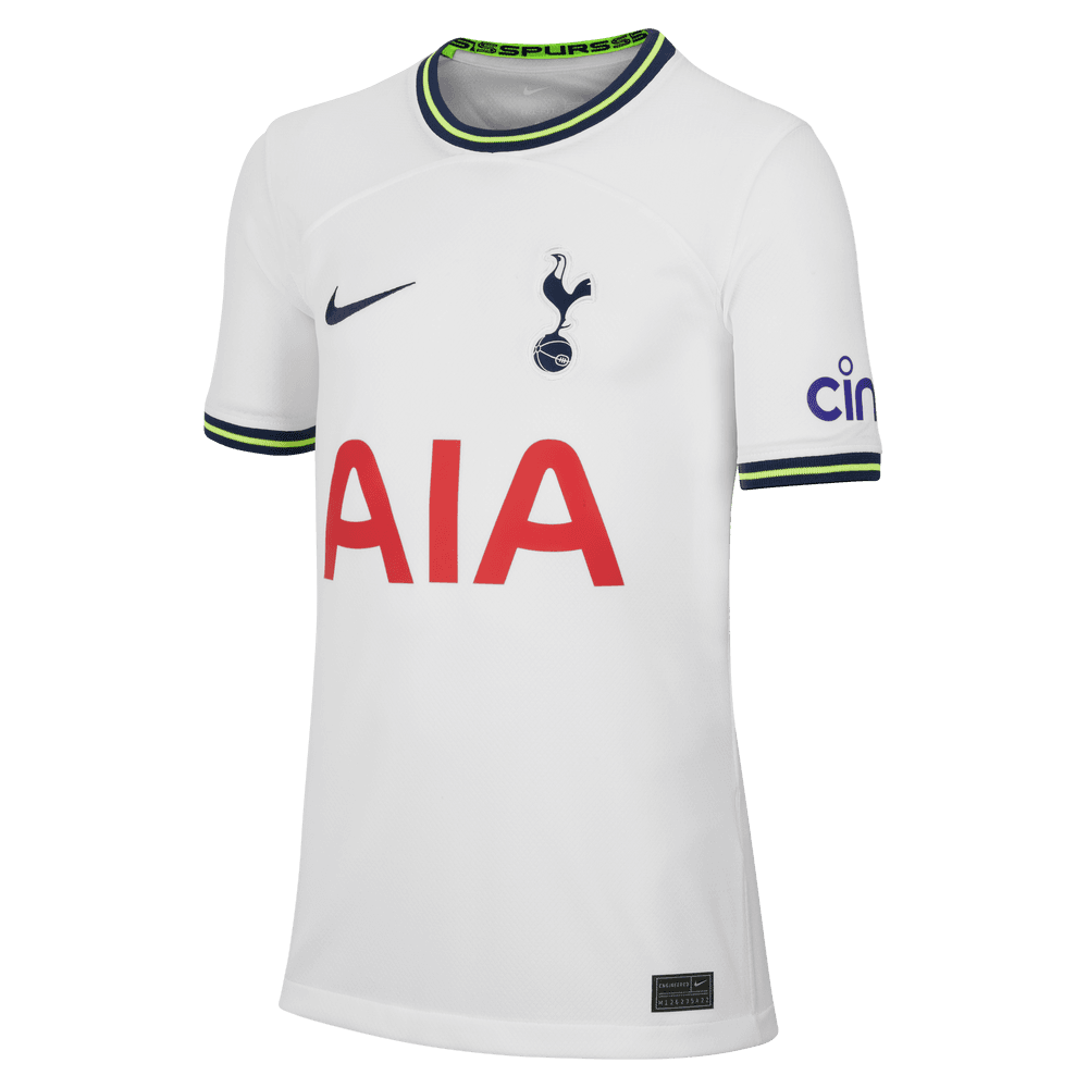 Nike 2022-23 Tottenham Youth Home Jersey - White-Binary Blue (Front)