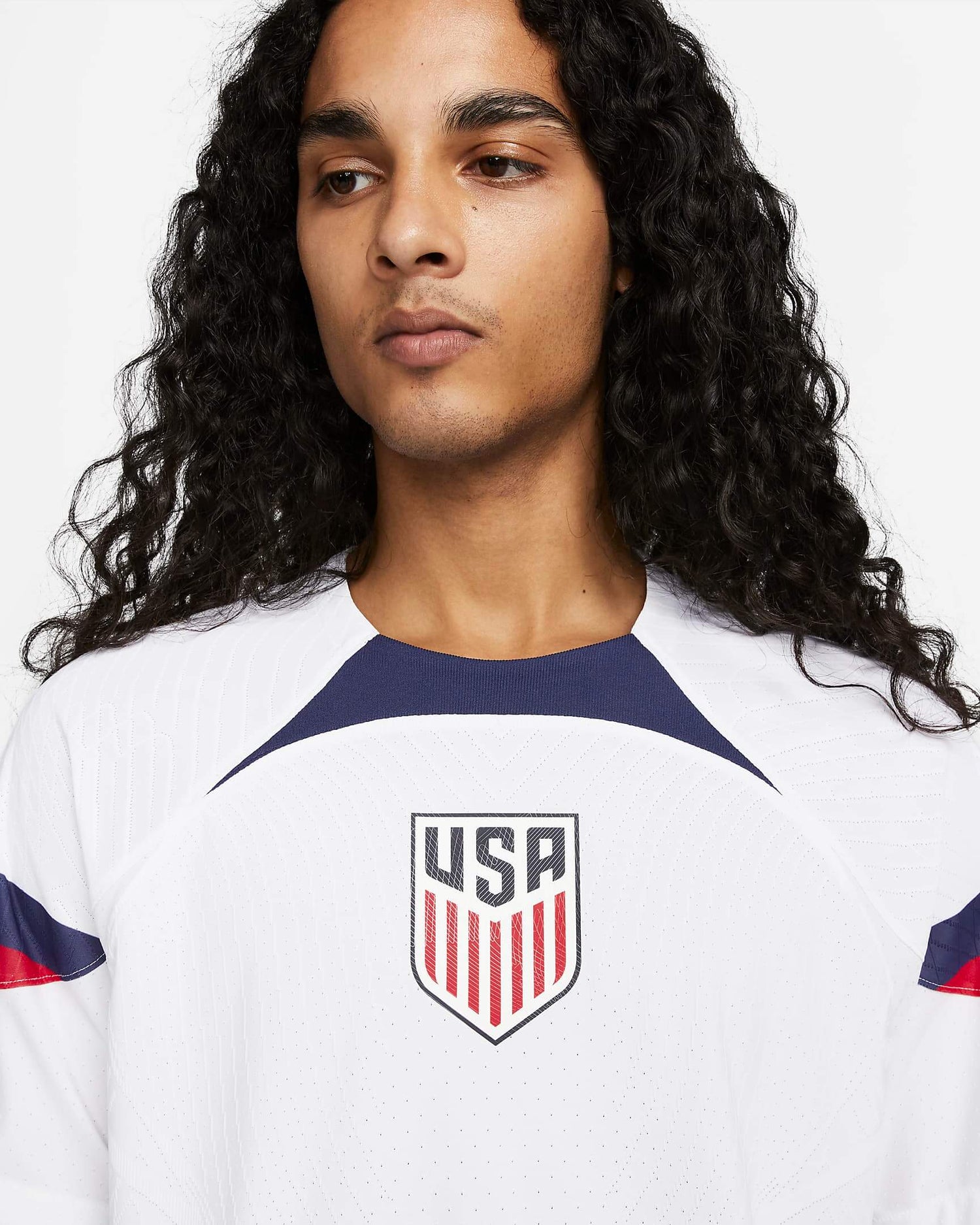 Nike 2022-23 USA Authentic Home Jersey - White (Detail 1)