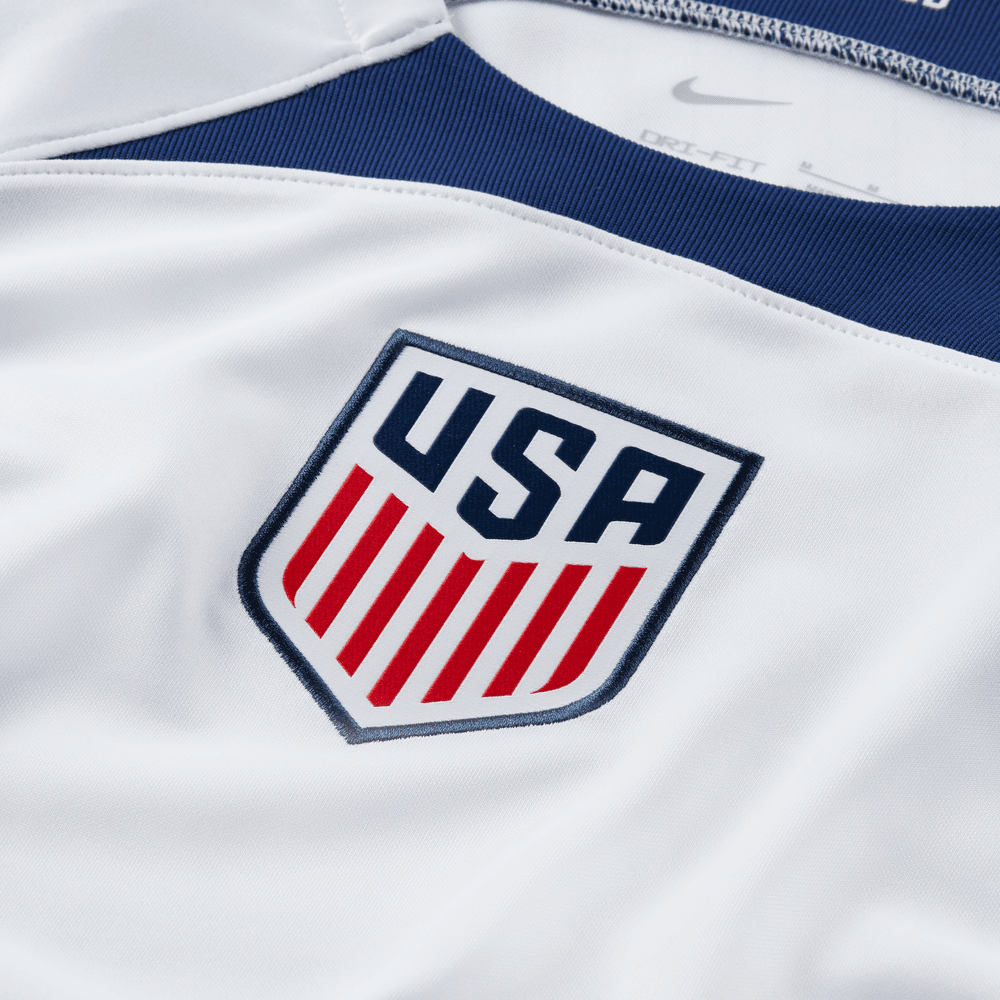 Nike 2022-23 USA Home Jersey White-Loyal Blue (Detail 5)