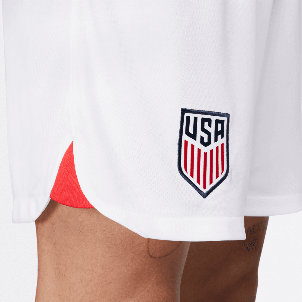Nike 2022-23 USA Home Shorts - White (Detail 1)