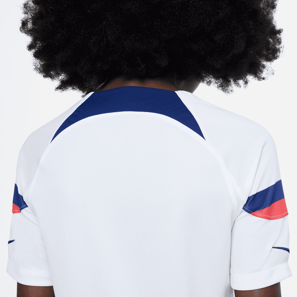 Nike 2022-23 USA Home Youth 4 Stars White-Loyal Blue (Detail 2)
