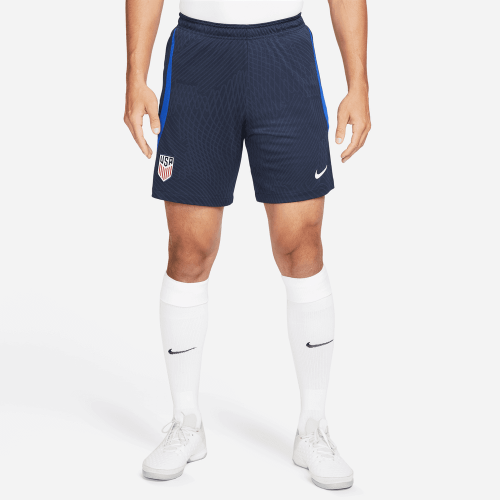 Nike 2022-23 USA Strike Short Navy-Bright Blue (Model - Front)