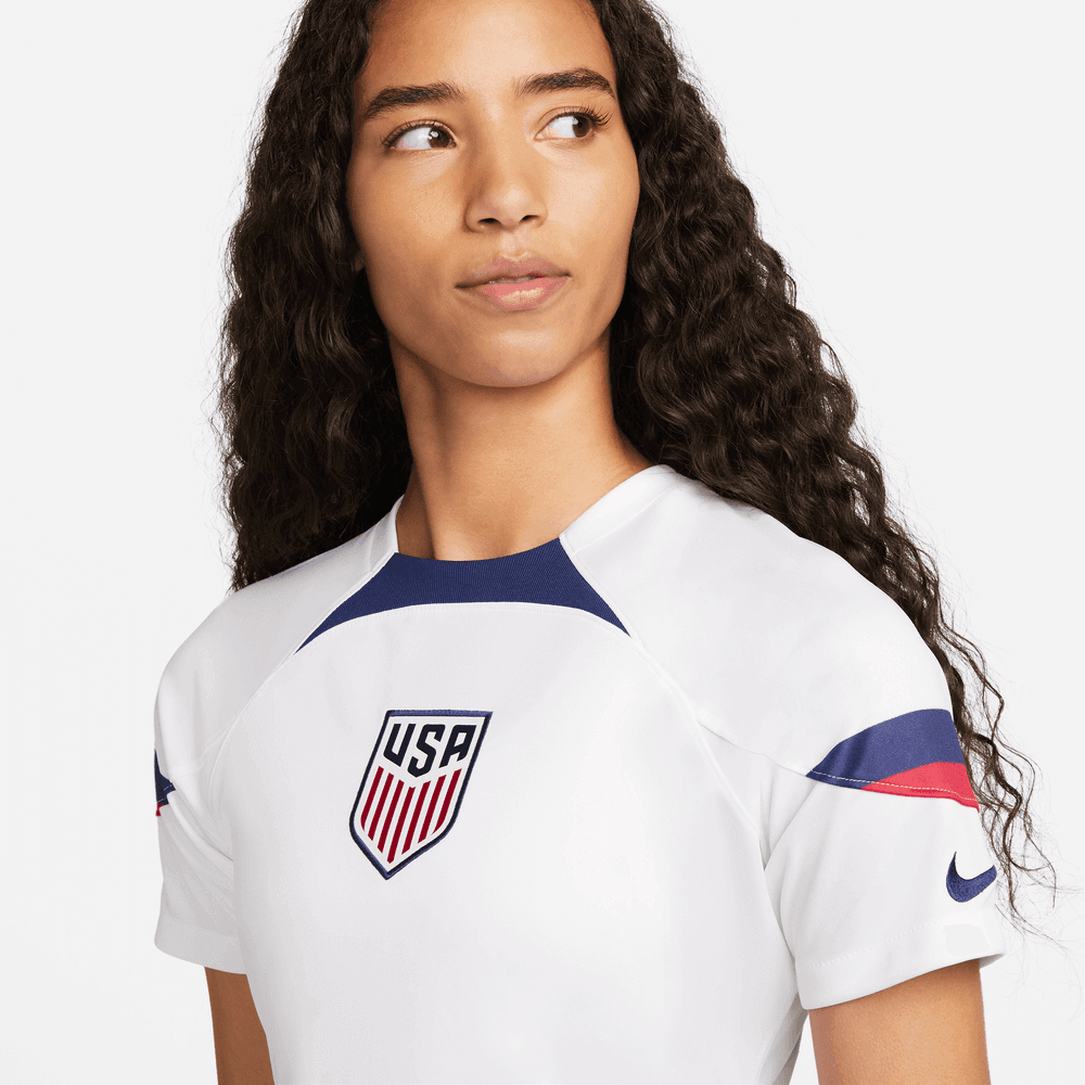 Nike 2022-23 USA Women's Home Jersey White-Loyal Blue (Detail 1)