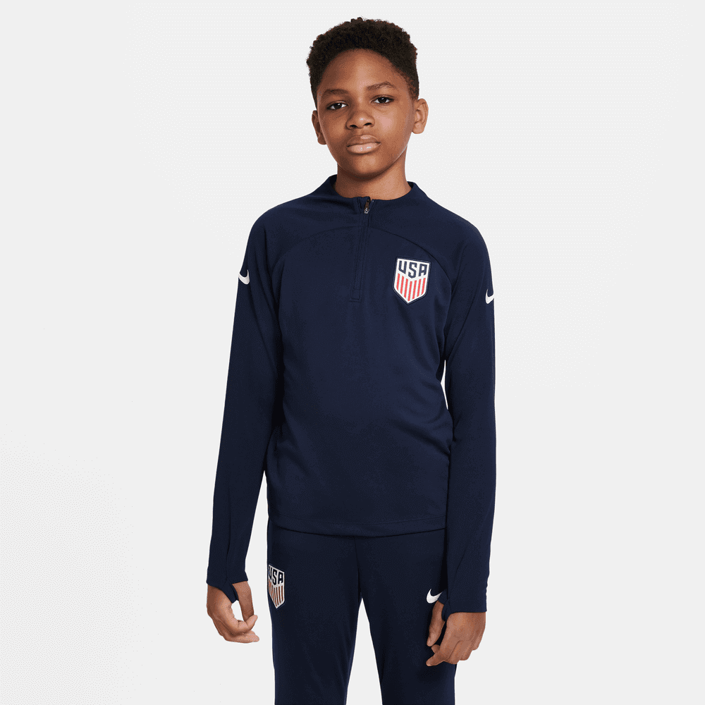 Nike 2022-23 USA Youth Academy Pro Drill Top (Model - Front)