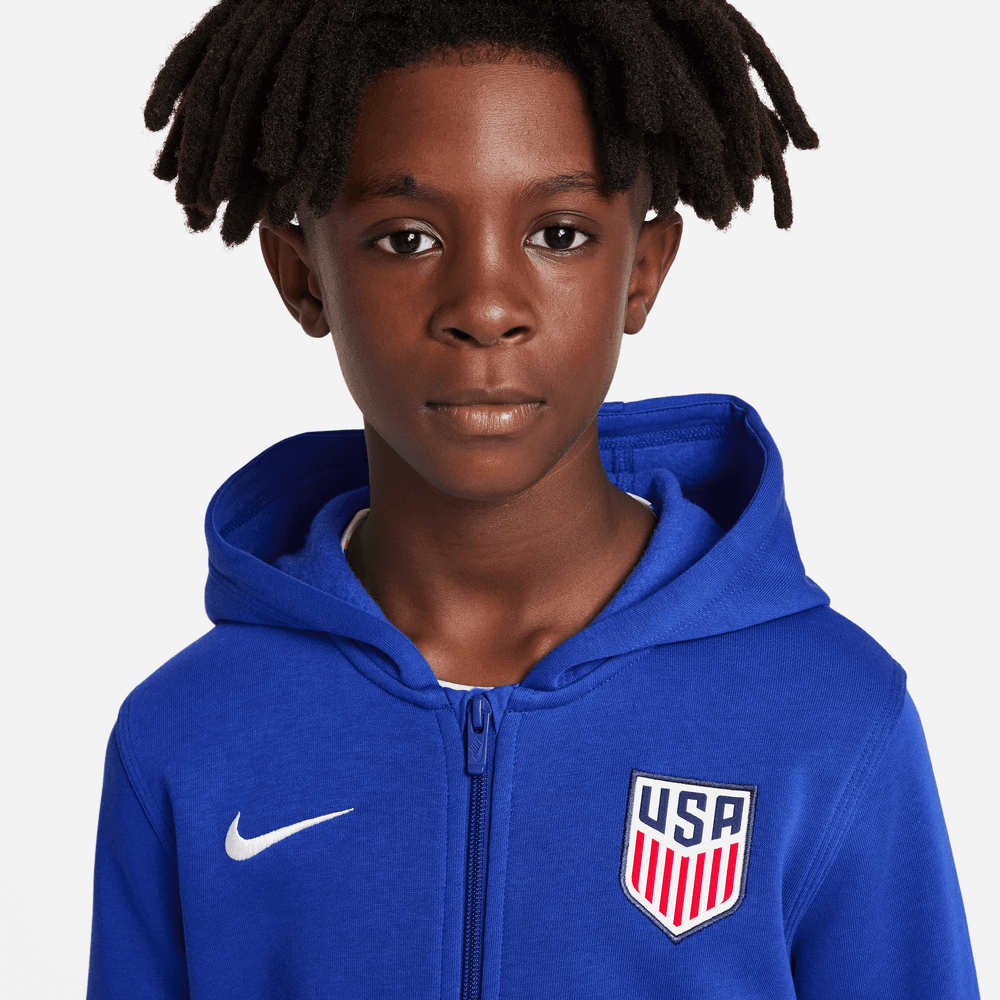 Nike 2022-23 USA Youth Full Zip Hoodie (Detail 1)