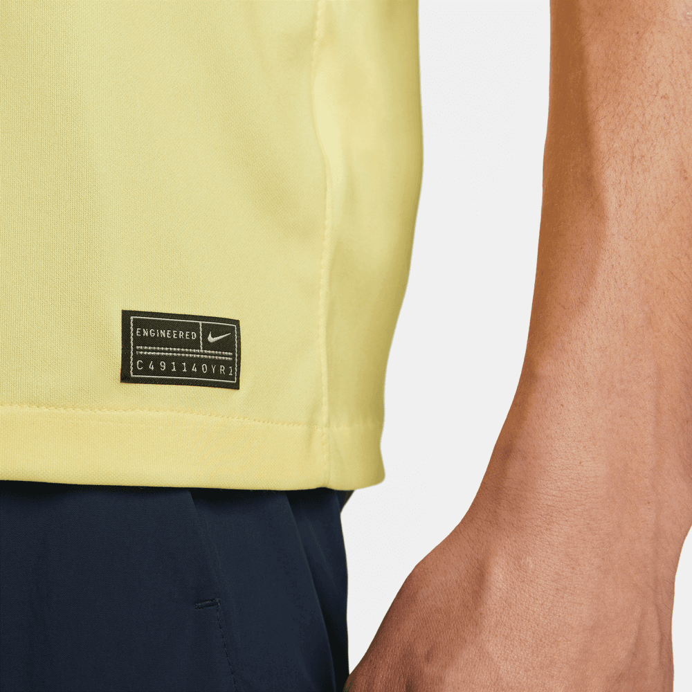 Nike 2022/23 Club America Home Jersey Lemon-Blue (Detail 4)