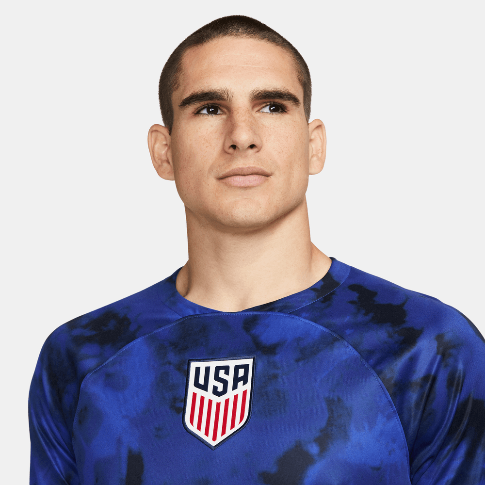 Nike 2022/23 USA Away Jersey Bright Blue-White (Detail 1)
