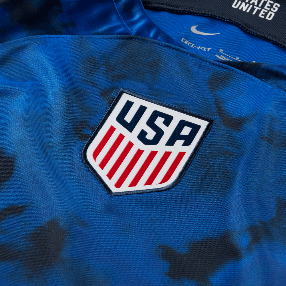 Nike 2022/23 USA Away Jersey Bright Blue-White (Detail 5)