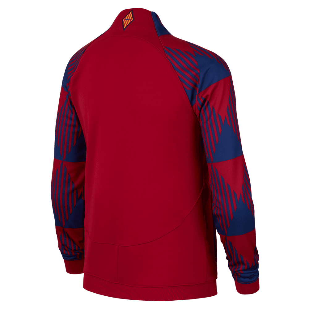 Nike 2023-24 Barcelona Youth Anthem Jacket - Noble Red (Back)
