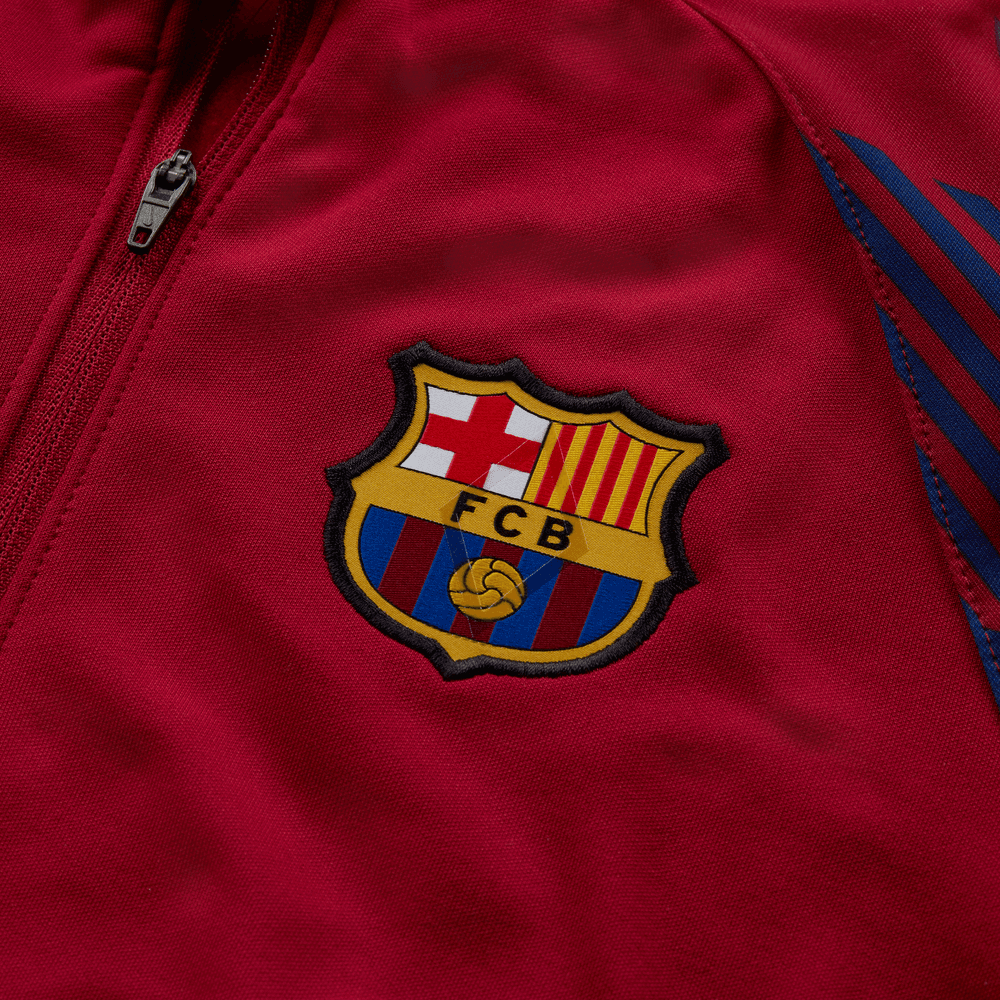 Nike 2023-24 Barcelona Youth Anthem Jacket - Noble Red (Detail 4)