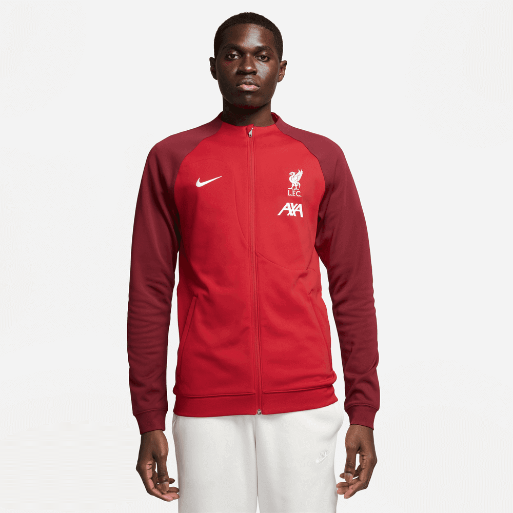 Nike 2023-24 Liverpool Anthem Jacket - Red - White (Model - Front)