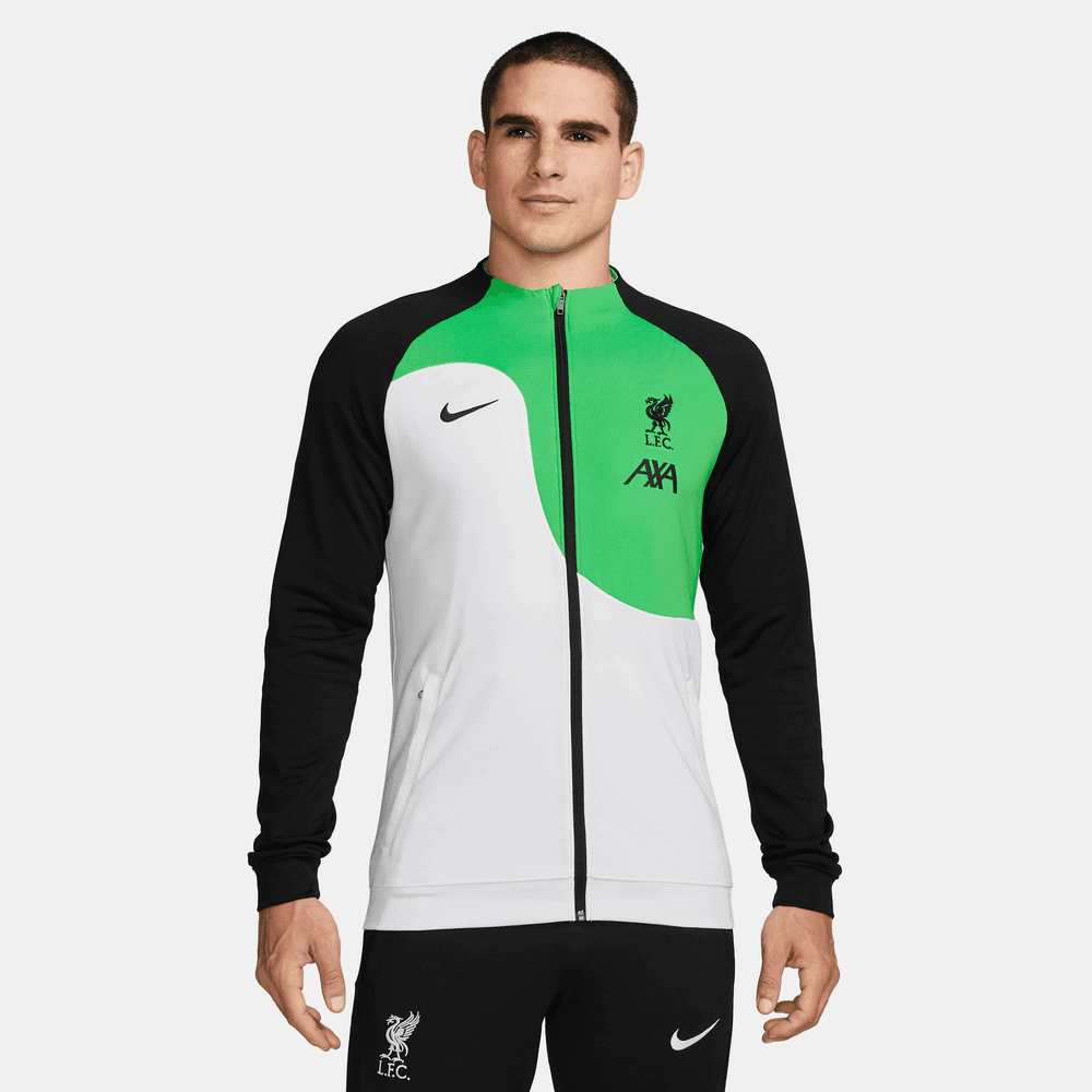 Nike 2023-24 Liverpool Away Anthem Jacket - Light Green - White (Model - Front)