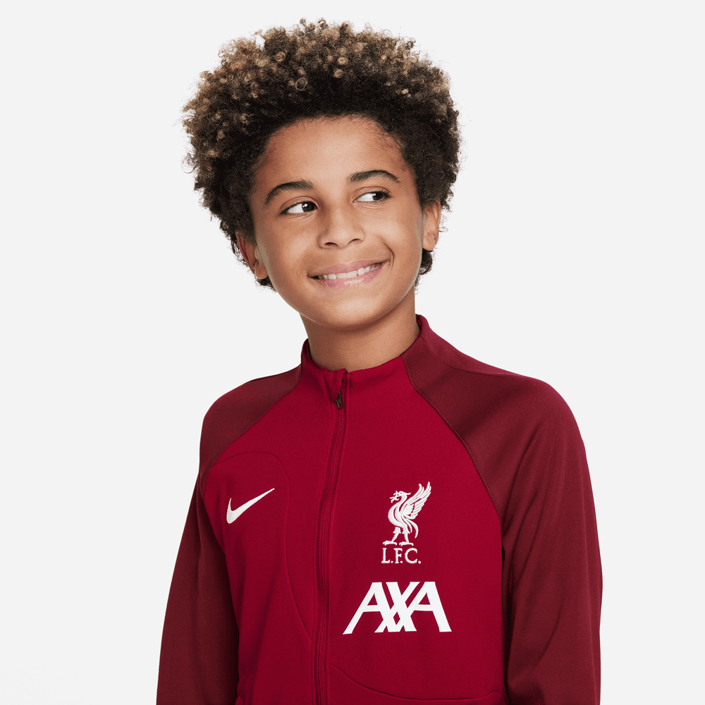 Nike 2023-24 Liverpool Youth Anthem Jacket - Red - White (Detail 1)