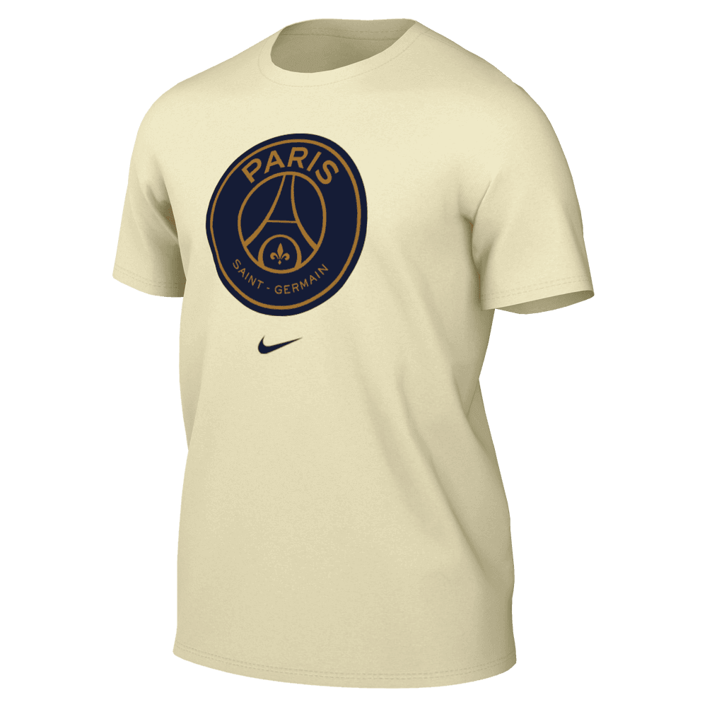 Nike 2023-24 PSG Crest Tee - Beige (Front)