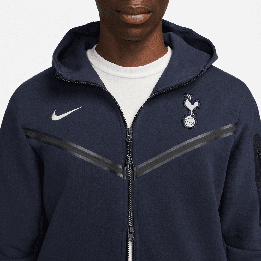 Nike 2023-24 Tottenham Tech Fleece Hooded jacket- Navy (Detail 1)