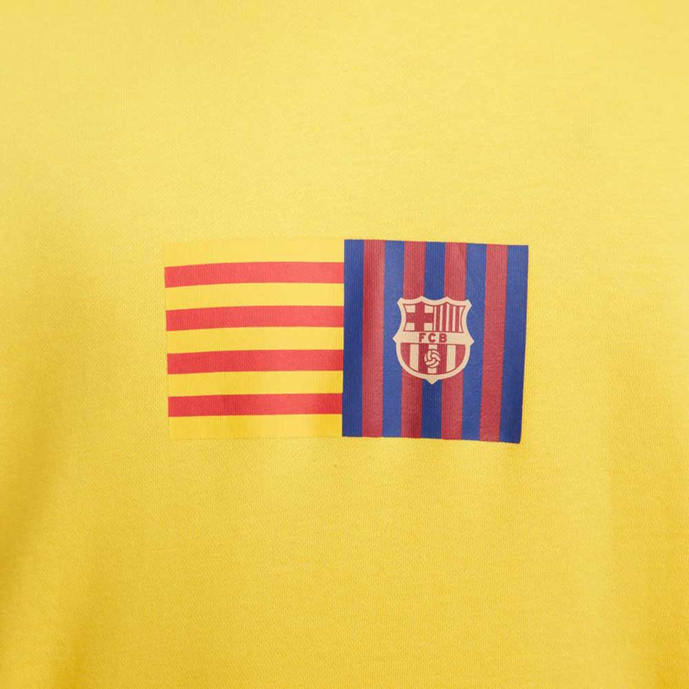 Nike 2023 FC Barcelona Club Hoodie - Yellow-Deep Royal Blue (Detail 5)