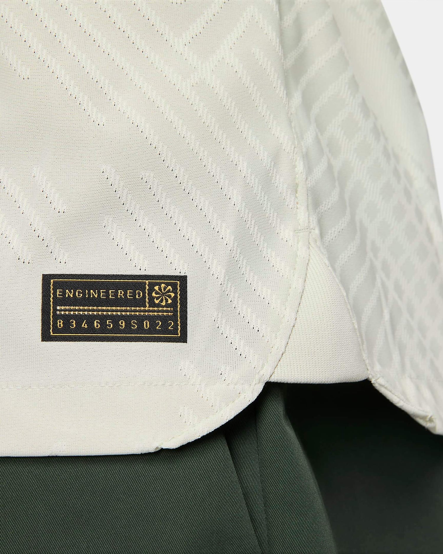 Nike 2023 Portland  Thorns Authentic Away Jersey - Light Bone-Pro Green-Black (Detail 3)