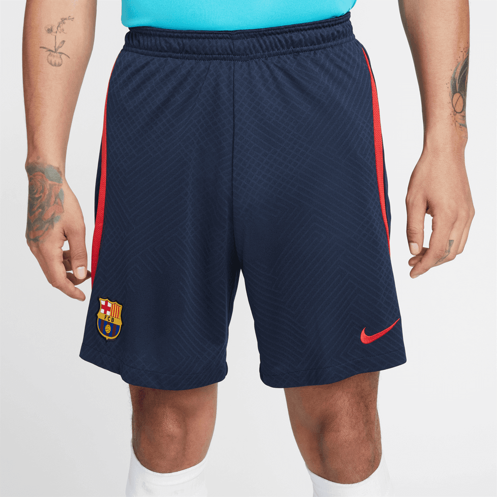 Nike 22-23 Barcelona DF Strike Training Shorts - Obsidian-Red (Front)