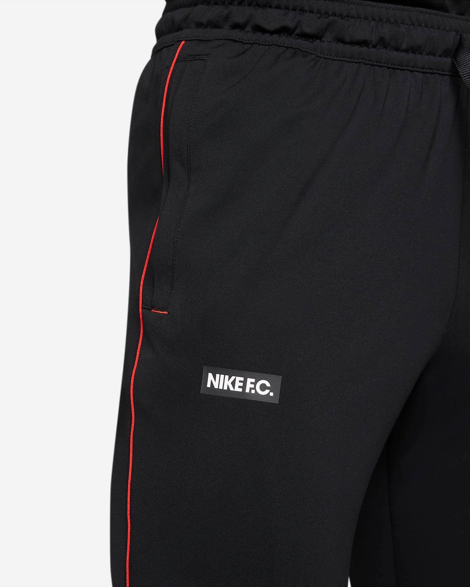 Nike Dri-Fit  F.C. Libero Pants - Black-Habanero Red (Detail 2)