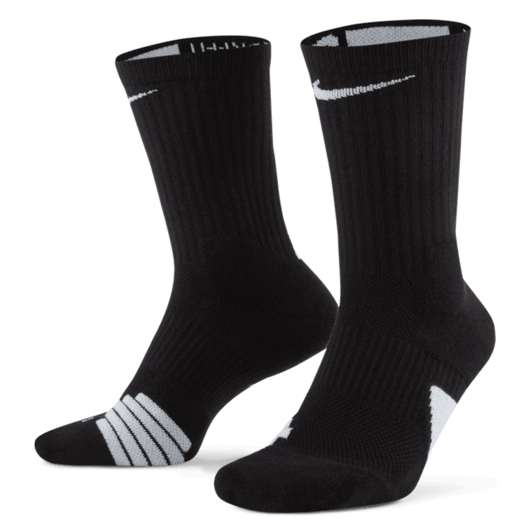 Nike Elite Crew Socks Black (Pair - Lateral)